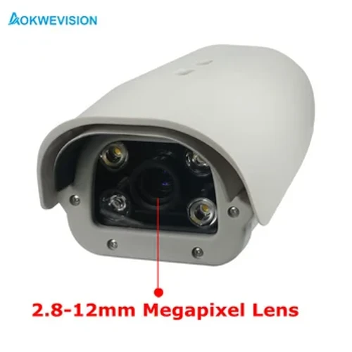 Onvif 5MP 2.8-12mm POE Biển Số Xe Nhận Dạng IP LPR Camera cho đường cao tốc & bãi đậu xe có ĐÈN LED HỒNG NGOẠI
