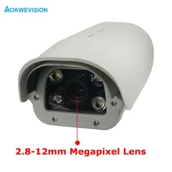 Onvif 5MP 2.8-12mm lente POE reconhecimento de placa de veículo câmera IP LPR para rodovia e estacionamento com LED IR