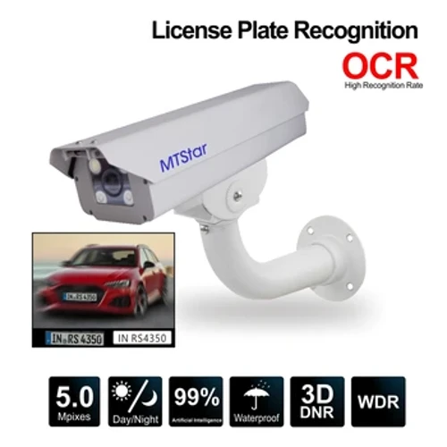 5.0-50mm Motorized zoom Speed 150KM/H Multi Country License Recognition LPR Professional 5MP Car ANPR Traffic IP Camera System