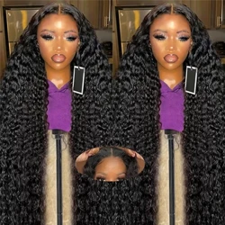 Wear Go Deep Wave 13x4 HD Glueless Parpailak aurrealdeko giza ileak 360ko parpaila osoko aurrealdeko ileordeak Cury Ilea Glueless 7x5 HD Parpaila
