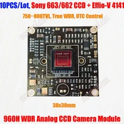 10PCS/Lot LPR 663 662 WDR CCD Effio-V 4141 DSP 800TVL CCTV Meapueata Module Board HLC Wide Dynamic Range Laisene Plate Aloaia