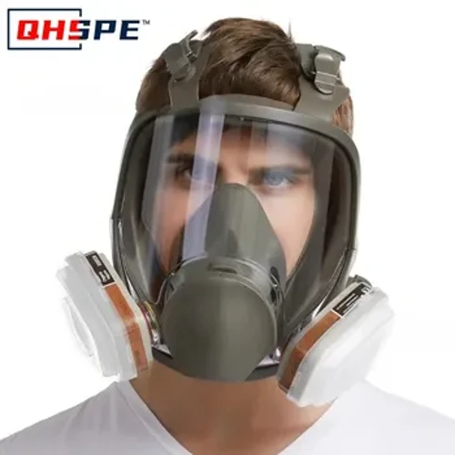 Anti-ceata 6800 Mască de gaz Vopsire industrială Pulverizare Respirator Siguranță Filtru de lucru Rezistent la praf Protecție completă cu formaldehidă