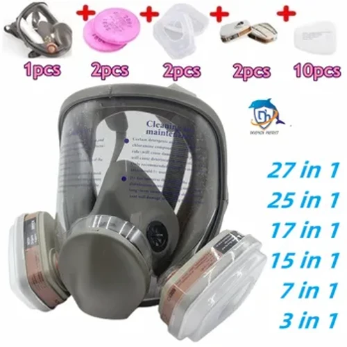 Full face spray protective mask, pang-industriya na gas mask respirator, bagong uri ng 6800 gas mask, mga kemikal sa pagpapanatili ng mekanikal.