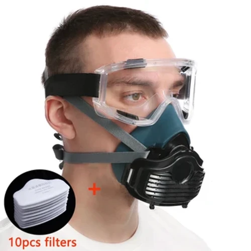 Masc Dustproof Silicone Oiriúnach Do Mhaisiú Tí Sprae Péint Riospráide Dust Meilt Féin-Priming Scagaire Dust Masc Leath