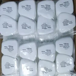 6001/6200/7502/6800 Masker Gas Kimia Diganti Anti Debu 5N11 Filter Kapas 501 Penutup Perlengkapan untuk 3M Series Respirator