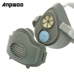 I-Anti Dust Respirator Isihlungi Semaski Yegesi Setha Izifihla-buso Zekhemikhali Zokuvikela Uthuli Lwezimboni Upende Ukufafaza Imaski Evikela Ukuphepha Kwasemsebenzini