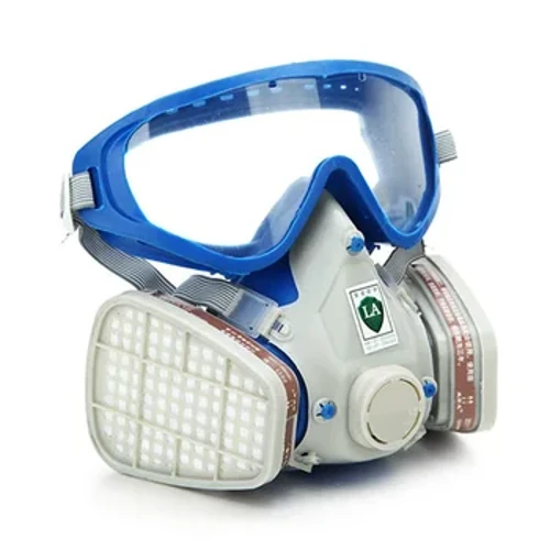 Plin Obsežen pokrov Barva Kemična maska ​​in očala Pesticidi Odporen proti prahu Respirator za požarne izhode Maska z ogljikovim filtrom