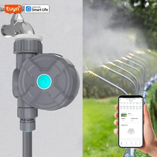 Smart Sprinkler Timer Irigasi, Bluetooth Kontrol Jarak Pendek Water Timer, Lawn Irigasi Selang Penyiraman Timer, Tahan Air IP67US