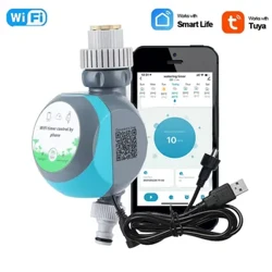 Sistema di irrigazione automatico Tuya Wifi Programmatore di irrigazione Timer di irrigazione Macchina per l'irrigazione del giardino domestico Funziona con Alexa Google