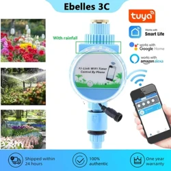 Tuya – système d'arrosage automatique intelligent pour jardin, contrôleur d'irrigation goutte-à-goutte WiFi avec capteur de pluie, télécommande via application