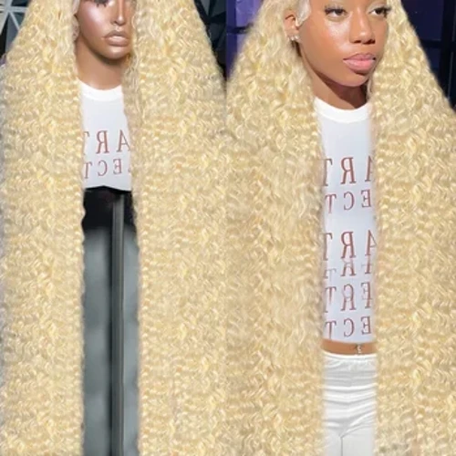 Cosdelu 613 Medová blond farba 13x4 Deep Wave Transparentné Čipkované predné parochne Brazílske Remy Parochne z kučeravých ľudských vlasov 13x6 pre ženy