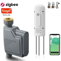 Tuya Zigbee Smart Vandingstimer Smart Sprinkler Drypvandingssystem Indbygget vandflowoptager Vandcontroller