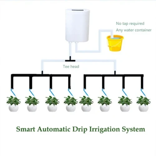 SMART SMART ACQUA ACQUA SISTEMA IRRIGAZIONE DRIP TIMER POMPA DI IRRIGOLAZIONE DELLA TESTA DRIP 2/4/8 PC FIT 2-8 POTS PIANTA RICHACCHIABILE