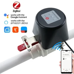 1/2" 3/4" 1" Tuya Zigbee viedais gāzes vārsts dārza ūdens izslēgšanas taimera apūdeņošanas kontrolieris ar Alexa Google Assistant SmartLife