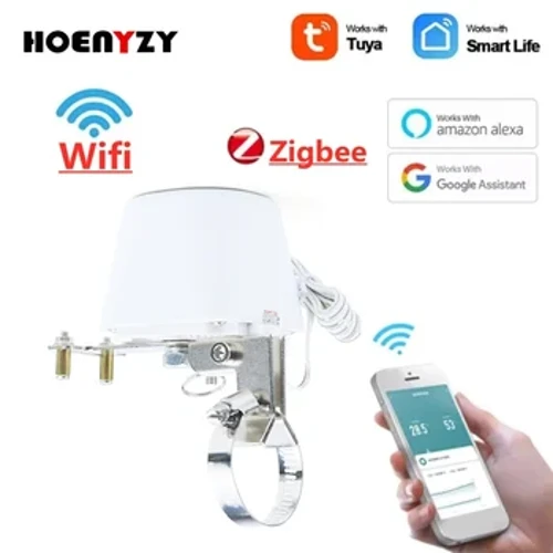 1/2" 3/4" 1" Tuya Wifi Smart Gass Valve Hage Vannavstengningstimer Vanningskontroller med Alexa Google Assistant SmartLife