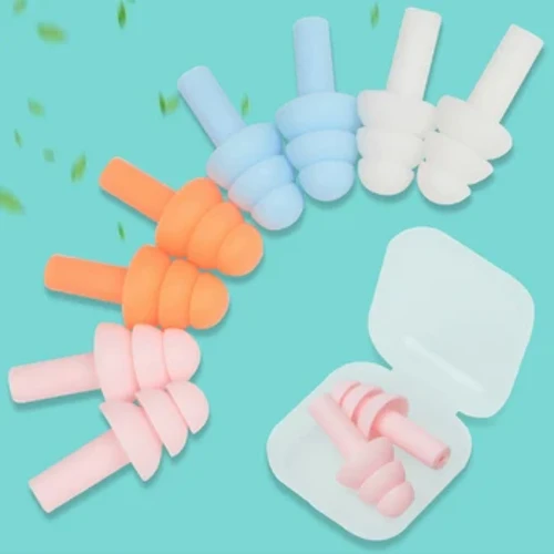 Plocóidí Cluas Bog Silicone Insliú Cluas Chosaint Cluas Plocóidí Codlata Frith-Thorann Snoring Chun Laghdú Torainn Taistil