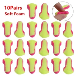Bouchons d'oreilles jetables en mousse souple, 10 paires, Protection d'oreille pour dormir, voyage, travail, anti-ronflement, sans cordons, livraison directe