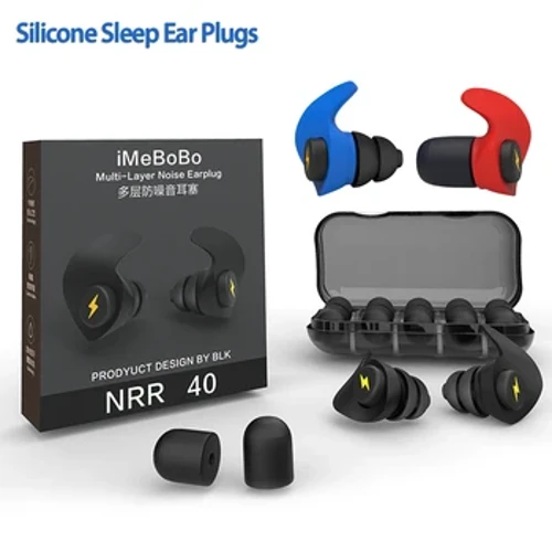 Mini bouchons d'oreille en Silicone, filtre de réduction du bruit, protection auditive de sécurité pour étude, Concert, voyage, bouchons d'oreille en mousse souple pour dormir