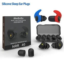 Mini silikona ausu aizbāžņi trokšņu samazināšanas filtrs, dzirdes drošības ausu aizsargs mācību koncertam, ceļošanai, mīkstas putas miega ausu aizbāžņi