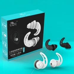 Nút tai 3 lớp có thể giặt được Nút tai chống ồn có thể tái sử dụng để đọc sách khi ngủ Đi xe đạp buổi hòa nhạc Hộp đêm Máy bay 2PC