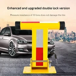 T-Type Parking Lock Thickened Anti-Theft Stop Device District Parking Pile Pribadong Car Parking Fixed Parking Space Ground