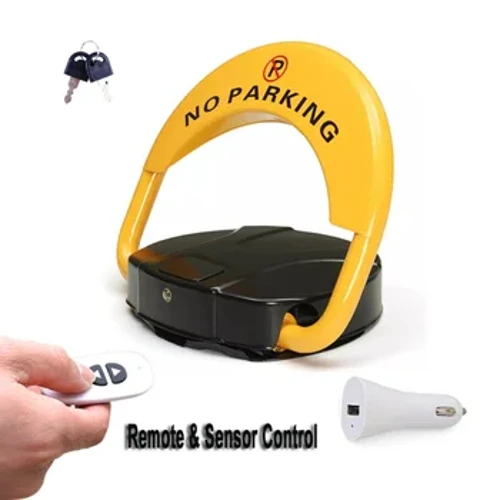 2 Điều khiển từ xa An toàn gập cảm biến tự động Khóa đỗ xe Cột bảo vệ rào chắn có khóa và chốt (Không bao gồm pin)