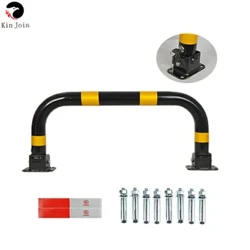 Khóa cổng Có thể tháo rời Bollard Bãi đậu xe Hướng dẫn Rào chắn Màu vàng đen Thép giao thông Chức năng chống va chạm