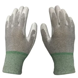Handyreparatur ESD Antistatische PU-lackierte Carbonfaserhandschuhe Elektronischer Bildschirm PCB Löten Arbeitshandschutz