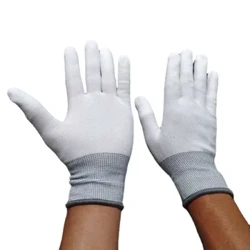 Guanti in fibra di carbonio Antistatici per immersione delle dita Antiscivolo Guanti industriali per lavoro elettronico resistenti all'usura