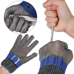 Mesh slagtervanter Håndbeskyttelse Arbejdsstikfast handske Sikkerhed Snitsikre beskyttelseshandsker Rustfrit stål Metal