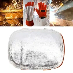 Aluminized Back Welding Hand Pad Sarung Tangan Tahan Api Pad untuk Welder Tungku Peleburan Logam Welding Camping Boiler Industri