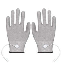 1 par massageelektrodhandskar Ledande elektrod Massageterapihandskar Terapi Handmassager Elektroterapiledningstrådar