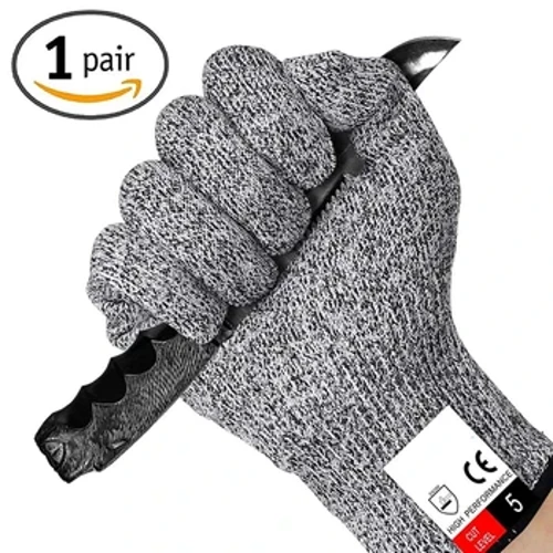 HPPE Level 5 Küchen-/Gartenhandschuhe Metzgerhandschuhe Fleischhackhandschuhe Arbeitshandschuhe Fäustlinge Damen Herren Atmungsaktive Handschuhe