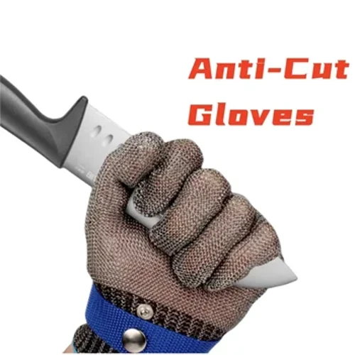 Γάντια από ανοξείδωτο χάλυβα Anti-cut Safety Cut Resistant Hand Protective Meat Meet Gange for Butcher Stein Proof Stab