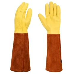 Long Rose Pruning Garden Gloves Anti-scratch Faux Leather Protective Gloves Pampitas ng prutas Shrub Pruning Trimming Hand Protector