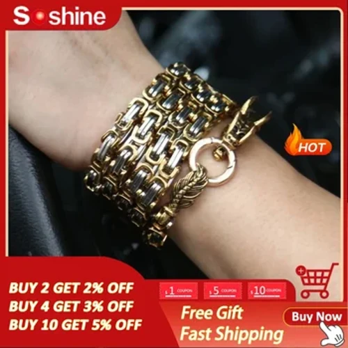 Dragon Ridge Defense Tactical Steel Chain Buddha Beads Self Defense Ръчна гривна Колие Outdoor ToolsSelf Protection Survival