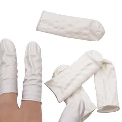800 Pcs Anti-Statesch Wegwerf Schéinheet Fanger Cots Haltbar natierlech Latex Fanger Cover Praktesch Design Makeup Hand Protector HCCY