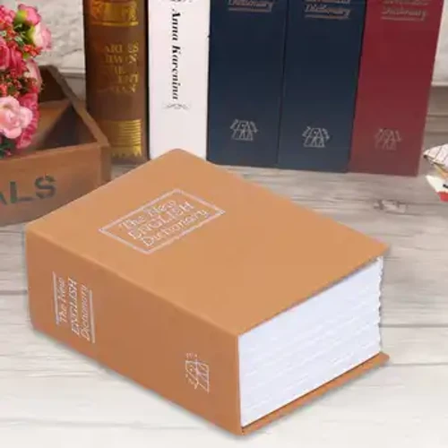 Mini Safe Box Simulace Kniha Zabezpečení Peníze Šperkovnice se zámkem pro domácí kancelář pro uložení peněz, , šperků