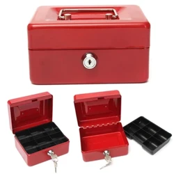 Thiết Thực Mini Tiền Mặt Hộp Đựng Tiền Thép Không Gỉ Khóa An Toàn Có Thể Khóa An Toàn Nhỏ Phù Hợp Để Trang Trí Ngôi Nhà 3 Size S/M/L