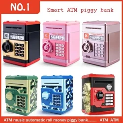 Banc Piggy AI Intelligence i Blant, Impressão Digital, ATM Máquina, Darnau Arian Digidol, Arbed Adneuo Diogel, Tegan Plant, Blwch Arian