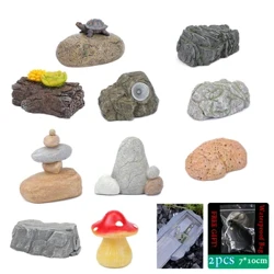 Sight Secret Garden Stone Decoration Ornament Skriti predelek za shranjevanje Diversion Stash Safe Container Home Hide Rezervni ključi