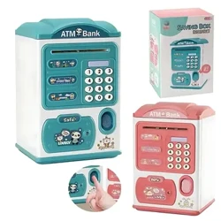 Electronic Bank Safe Box Mga Kahon ng Pera Para sa mga Bata Digital Coins Pagtitipid ng Pera Safe Deposit Mini ATM Machine Mga Laruan na Regalo ng Bata