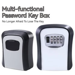 I-Wall Mount Key Lock Ibhokisi 4 Idijithi Yephasiwedi Ikhodi Yokuvikeleka Ilokhi Alikho Ukhiye Wehhovisi Lasekhaya Ukhiye Ophephile Oyimfihlo Ibhokisi Lokuhlela