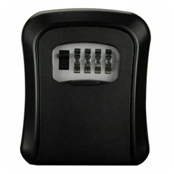 Wall Mount Key Storage Secret กล่อง Organizer 4 หลักรหัสผ่านรหัสล็อคไม่มีกุญแจ Home Key ปลอดภัยกล่องพลาสติก
