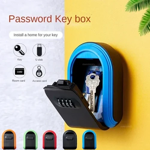 Bộ lưu trữ chìa khóa treo tường Khóa kết hợp 4 chữ số Hộp khóa lưu trữ an toàn Chìa khóa nhựa Hộp an toàn trong nhà Sử dụng ngoài trời cho văn phòng tại nhà