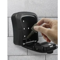 Kode Smart Kode Sandi Kunci Kotak Kunci Panyimpenan Kunci Wall Mounted Key Safe Box Tahan Air Outdoor Keybox 4 Digit Sandi