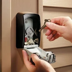 Zink Héich Qualitéit waasserdicht Haltbar Wandmontage Kombinatioun Passwuert Schlëssel Späichere Lock Box 7 Faarwen Einfach ze fixéieren Rust Beweis