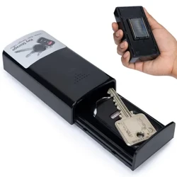 Magnéitesch Schlësselkëscht Verstoppt e Schlëssel ausserhalb Strong Auto Safe Box Magnéit Ersatzschlëssel Hider Secret Key Holder Ënner Auto fir Auto Heem Garage