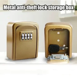 Mini Key Lock Box Επιτοίχιο Αλουμίνιο Safe Organizer 4 ψηφίων Συνδυασμός κλειδιού Θήκη κλειδαριάς ασφαλείας για εσωτερικούς χώρους