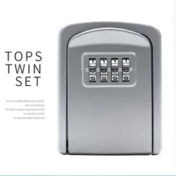 Luxury Drable Zink Alloy Waterproof Wall Mount Key Storage Box Combination Lösenord Key Keeper Lätt att fixa inuti och utanför